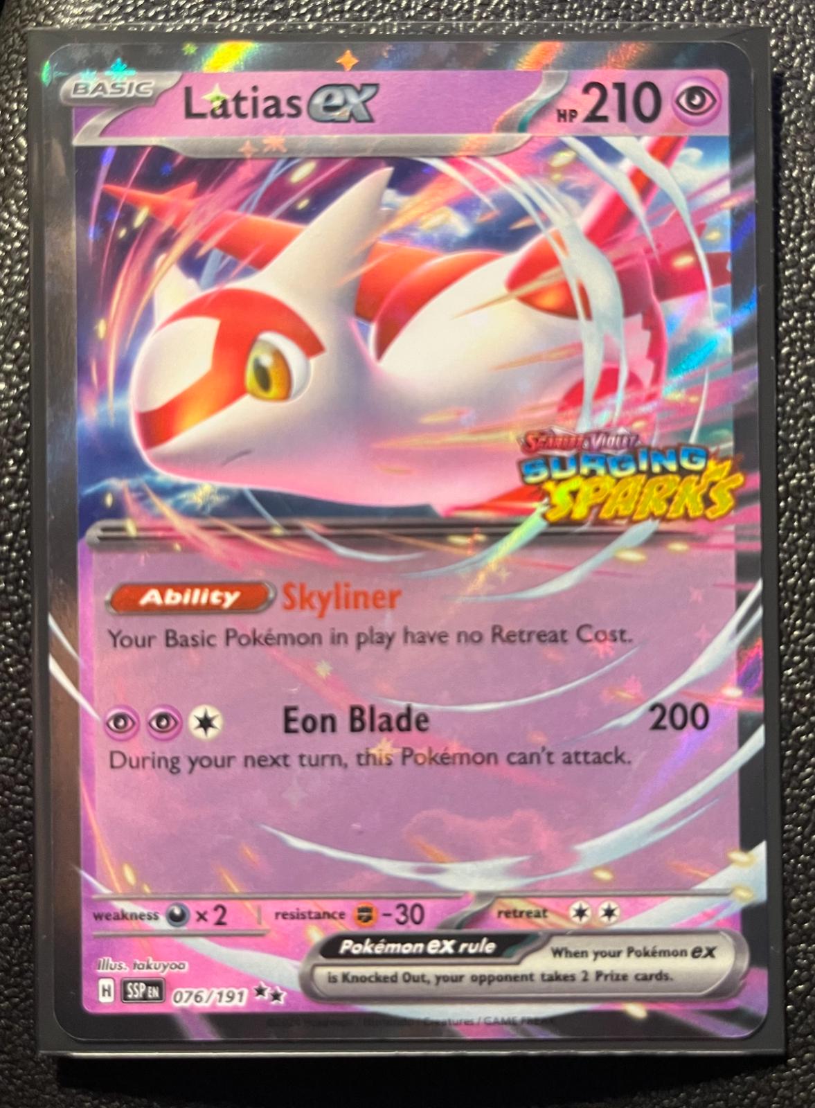 Surging Sparks Latias Ex [Stamped] Pokémon card